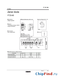 Datasheet PTZ5.1B manufacturer Rohm